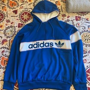 Adidas Jersey Quarter Zip Hoodie